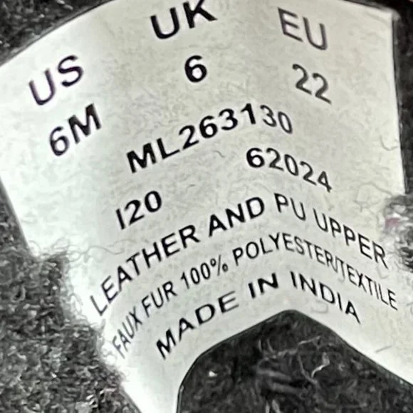 Merrell Snow Crush 2.0 Waterproof Boots Youth Toddler Kids Size 6 Black Shoes - Picture 10 of 10